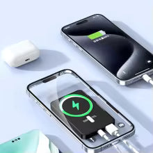 22.5W Fast Charging Power Bank 500000mAh 15W Magsafe Wireless Charger Powerbank Magnetic Ring